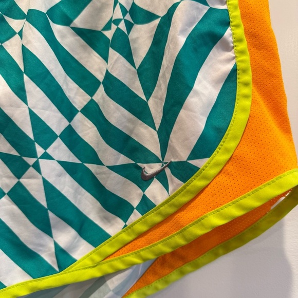 Nike Teal and Orange Women's Athletic Shorts - Picture 3 of 7